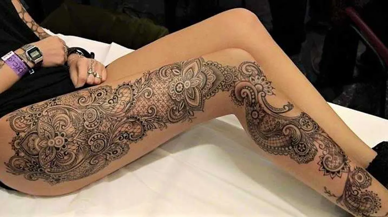  leg tattoo example 
